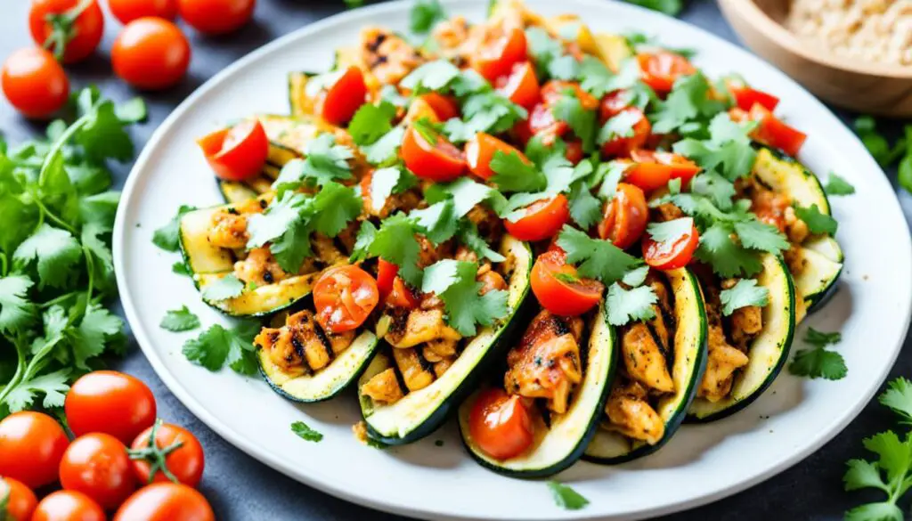 Baja Chicken With Zucchini Shell Tacos