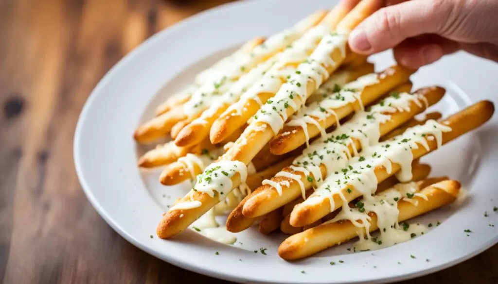 Cheesy Cauliflower Breadsticks