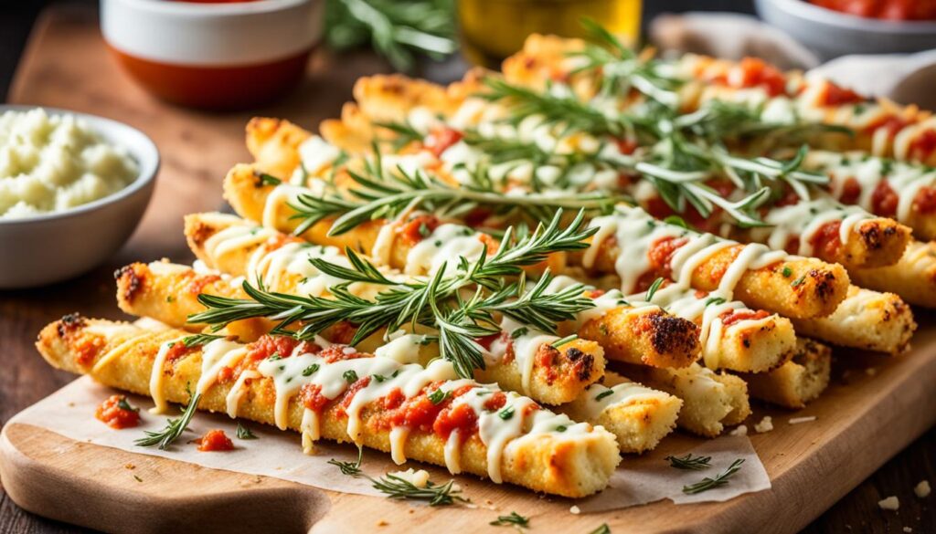 Cheesy Cauliflower Breadsticks