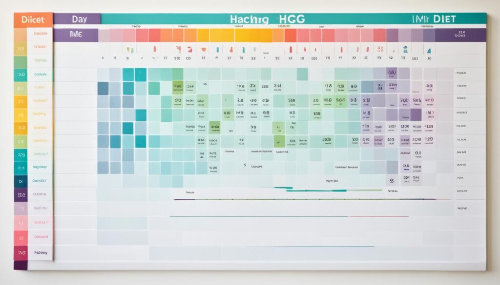 HCG Diet Phase 2 Tracking Chart