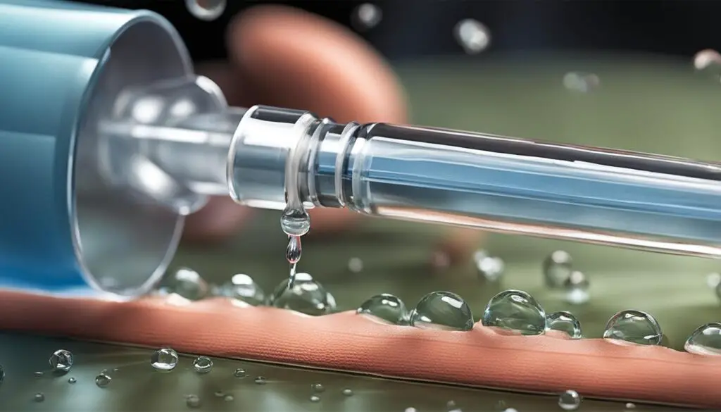 Injecting Water Into Lyophilized Hcg