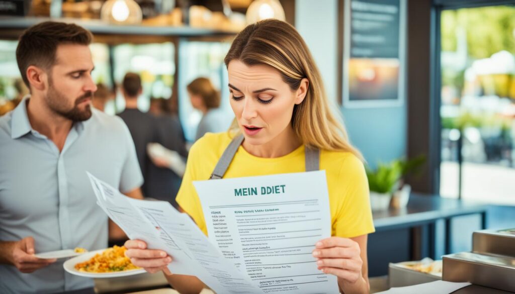 Navigating menus on HCG diet