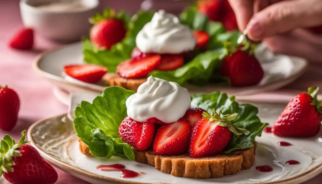 Strawberry Melba Appetizer