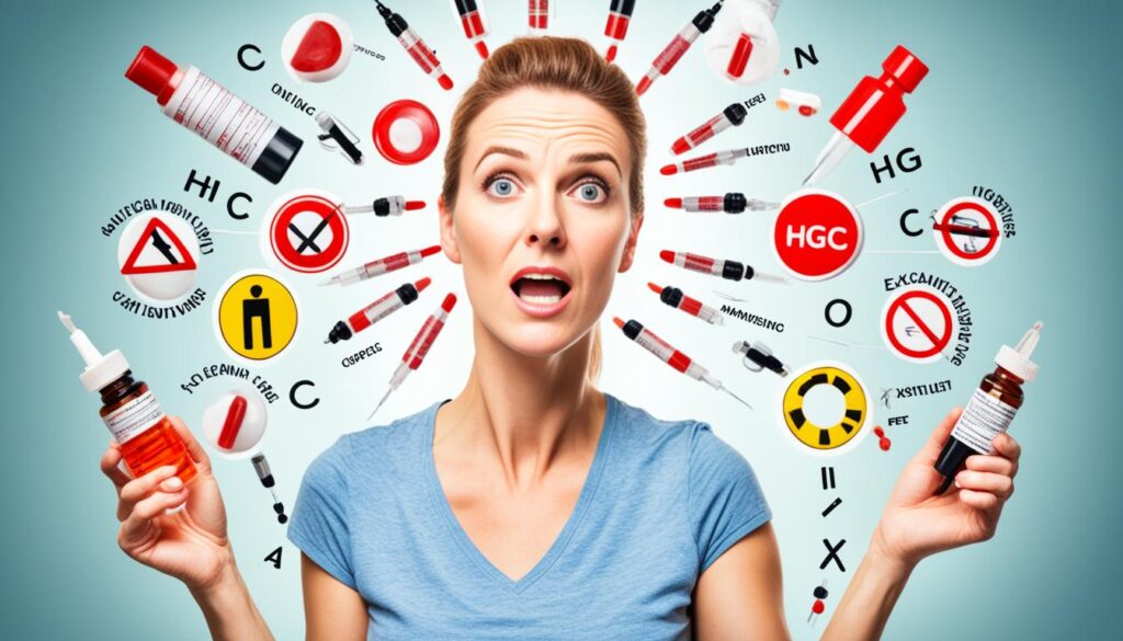 precautions for HCG injections