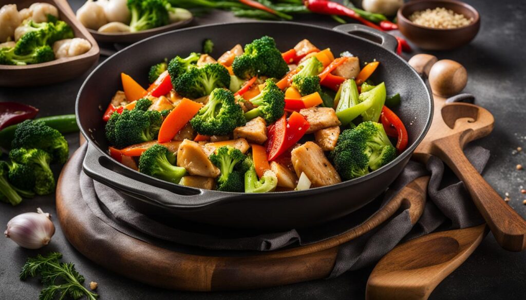 vegetable stir-fry recipes for HCG program
